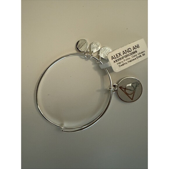 Alex and Ani Harry Potter DEATHLY HALLOWS Color Bracelet NWT  Card & Box - Picture 2 of 7